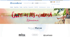 Desktop Screenshot of grendene.com.br